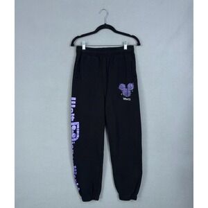 Disney 100 Walt Disney World Joggers Mens XS Black Fireworks Graphic Sweatpants